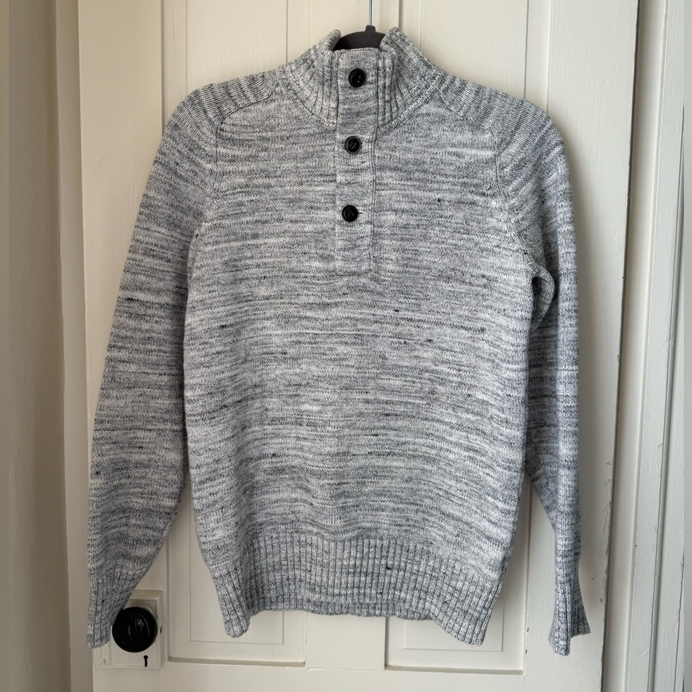 H&M Gray Turtleneck Sweater for Men